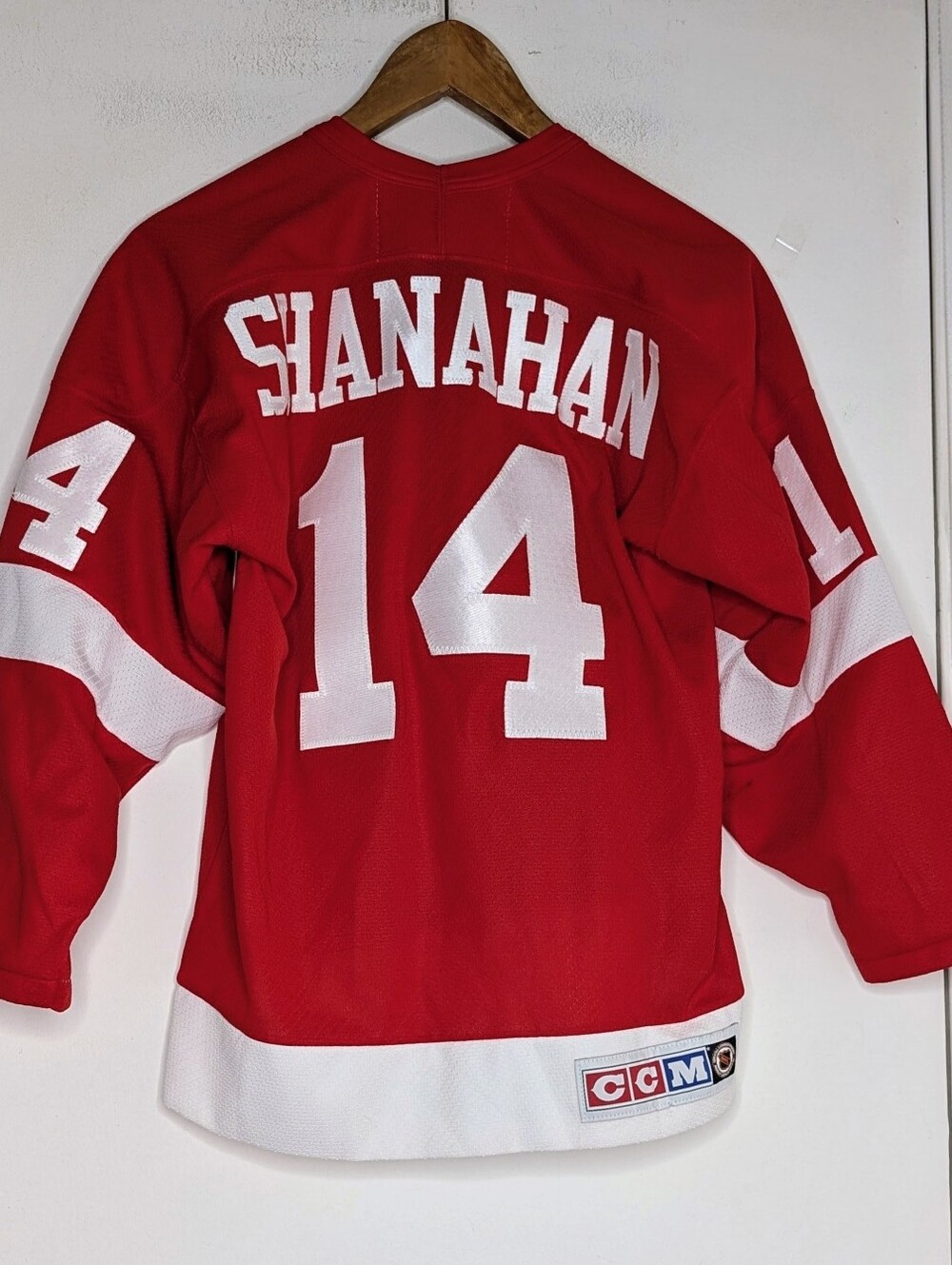 Vintage CCM Detroit Red Wings Hockey Jersey YOUTH Large/XL Brendan Shanahan #14